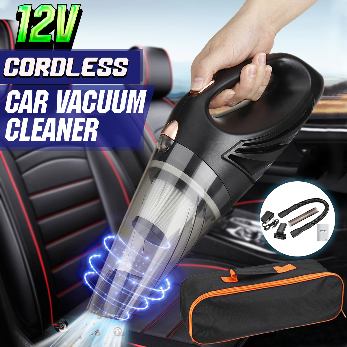 12V-106W-2000mAh-Car-Home-Vaccum-Cordless-Cleaner-Handheld-Portable-Duster-Kit-Dry--Wet-Suction-Hand-1771227