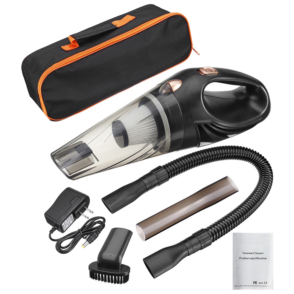 12V-106W-2000mAh-Car-Home-Vaccum-Cordless-Cleaner-Handheld-Portable-Duster-Kit-Dry--Wet-Suction-Hand-1771227