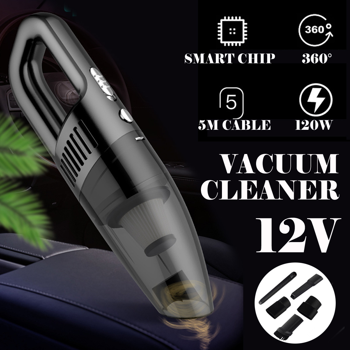 E02074-120W-12V-Ergonomic-Handle-Grip-Car-Corded-Electric-Vacuum-Cleaner-With-4-Brush-Adapters-1610945