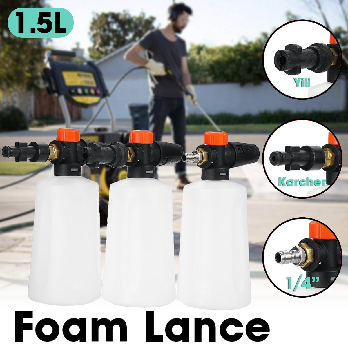 Snow-Foam-Lance-For-14KarcherYili-Connector-Pressure-Washer-Spray-Jet-PA-1654826