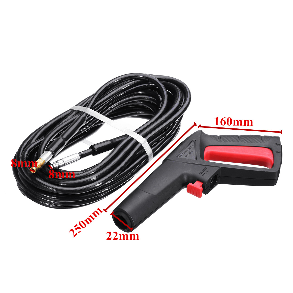 High-Pressure-Washer-Cleaning-Spray-Trigger-Guns-Lance--10M-Tube-For-Karcher-1813606