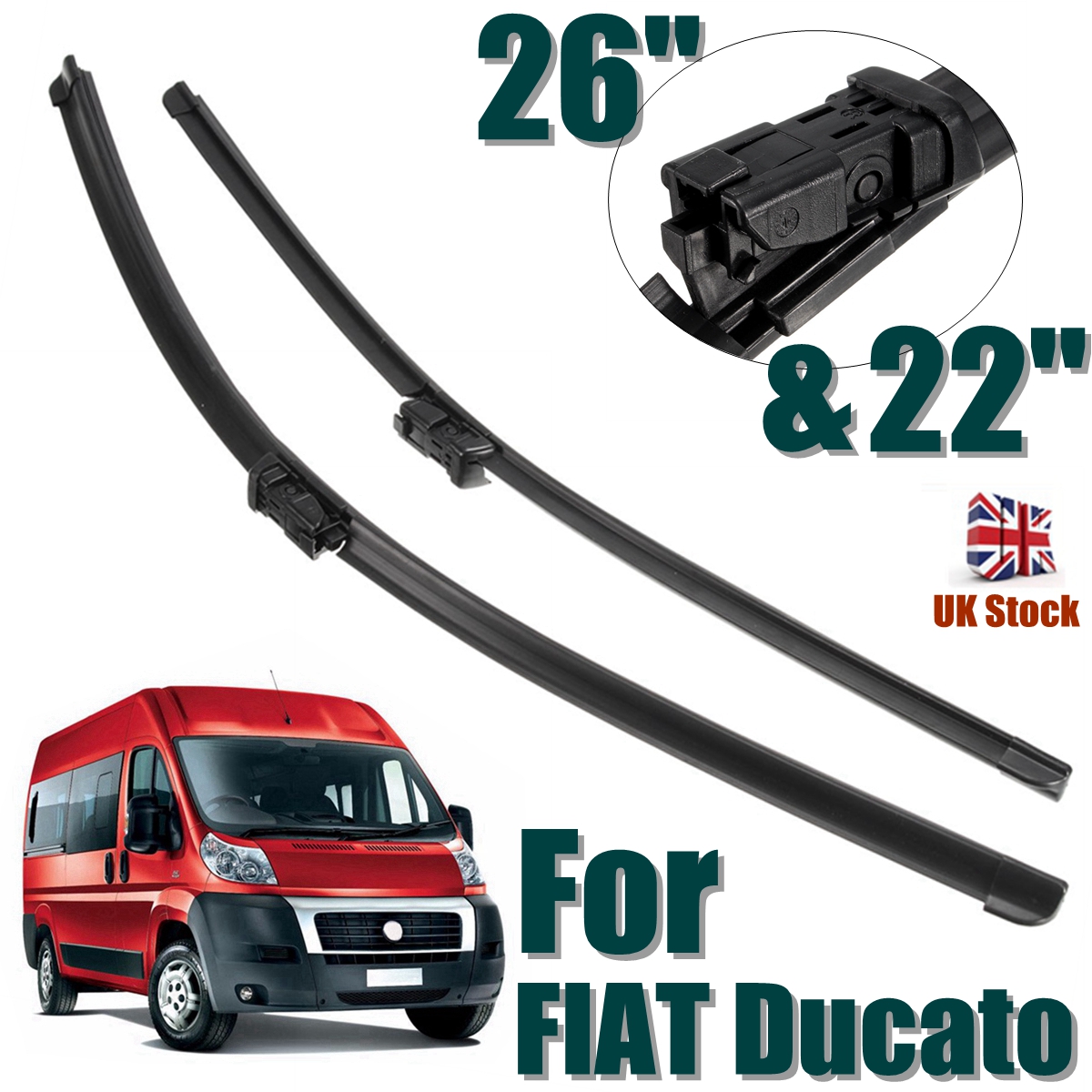 26-Inch-22-Inch-Front-Windscreen-Wiper-Blades-For-Right-Hand-Drive-1334124