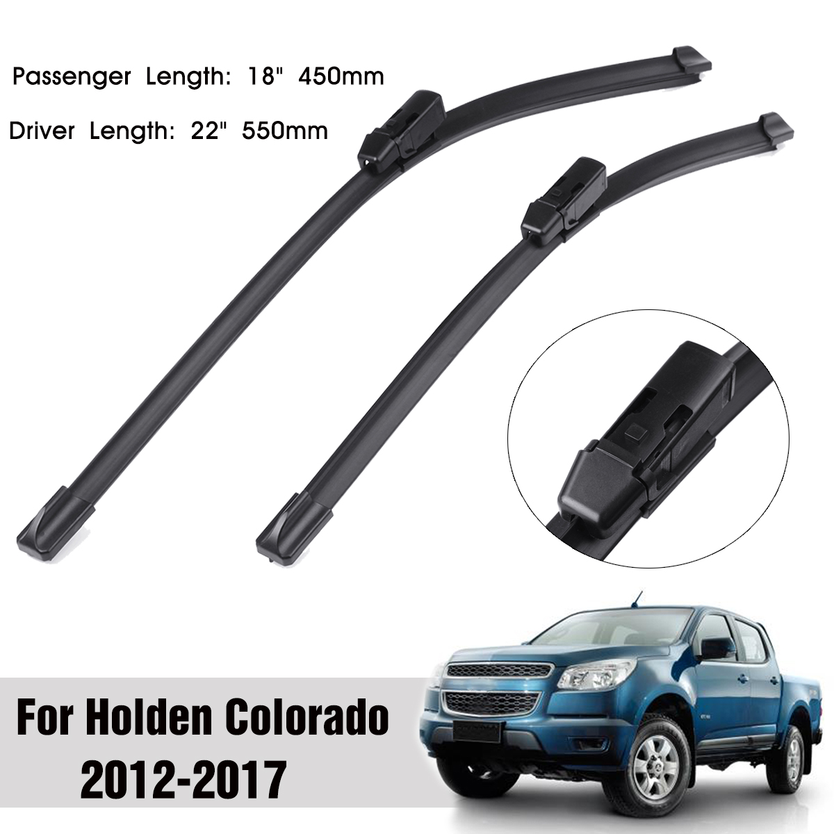 2PCS-Front-Windscreen-Wiper-Blades-22quot-18quot-For-Holden-Colorado-RG-UTE-2012-2017-1723287