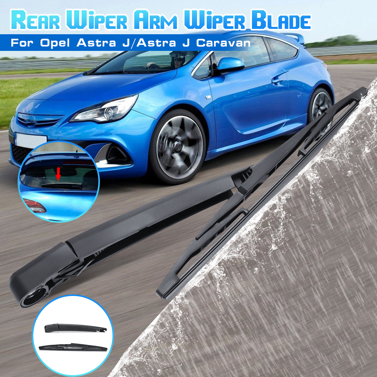 2Pcs-Rear-Wiper--Wiper-Arm-Blade-Kit-For-Vauxhall--Opel-Astra-J-2009-2015-1589417
