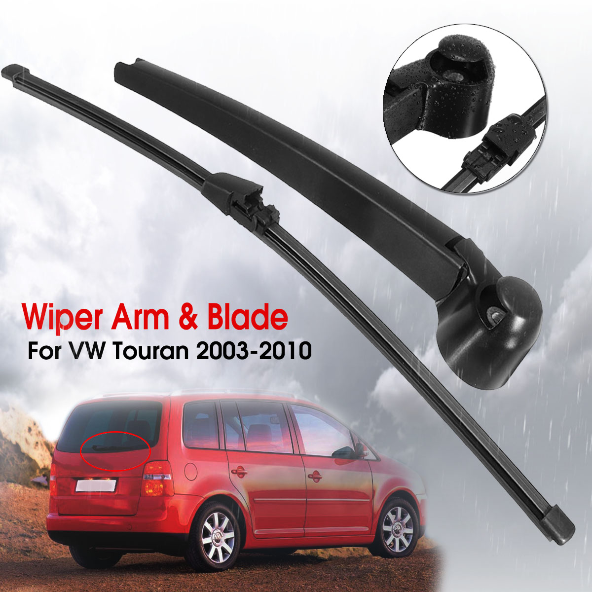 Car-Rear-Windscreen-Window-Wiper-Arm--Blade-For-VW-Touran-03-04-05-06-07-08-09-10-1589463