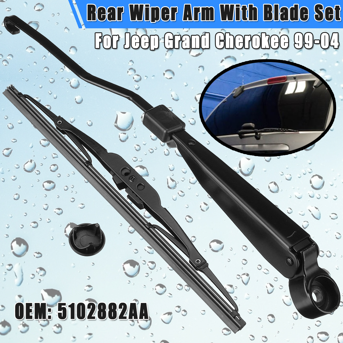 Car-Rear-Wiper-Arm-With-Blade-Set-For-Jeep-Grand-Cherokee-1999-2004-1659387