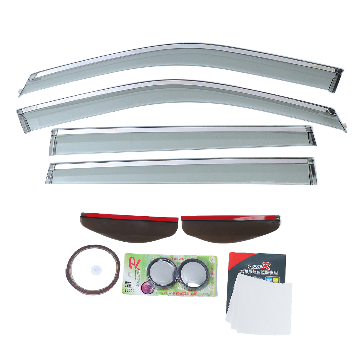 Car-Window-Visor-Rain-Sun-Deflectors-Guard-Vent-Shade-Chrome-Trim-For-Jeep-Compass-2018-1391466