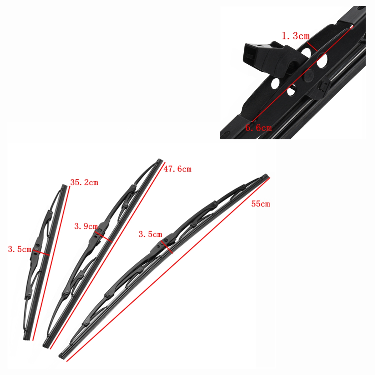 Front-Rear-Metal-Frame-Windscreen-Wiper-Blades-Complete-Set-For-Ford-Focus-Hatchback-MK1-98-05-1334123