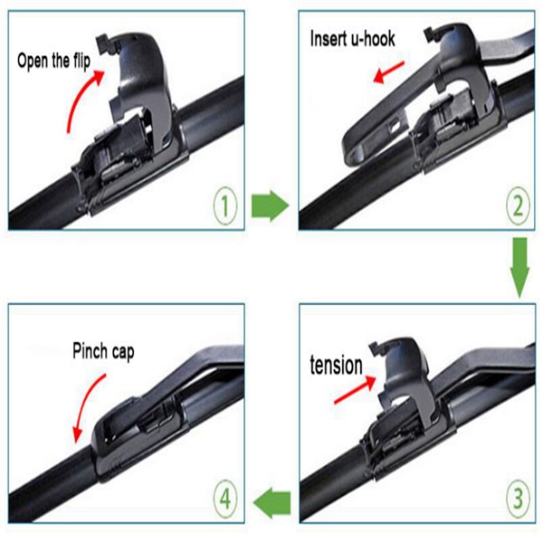 Pair-24-inch-19-inch-Universal-J-Hook-Car-Window-Wind-Shield-Wiper-Blade-1063134