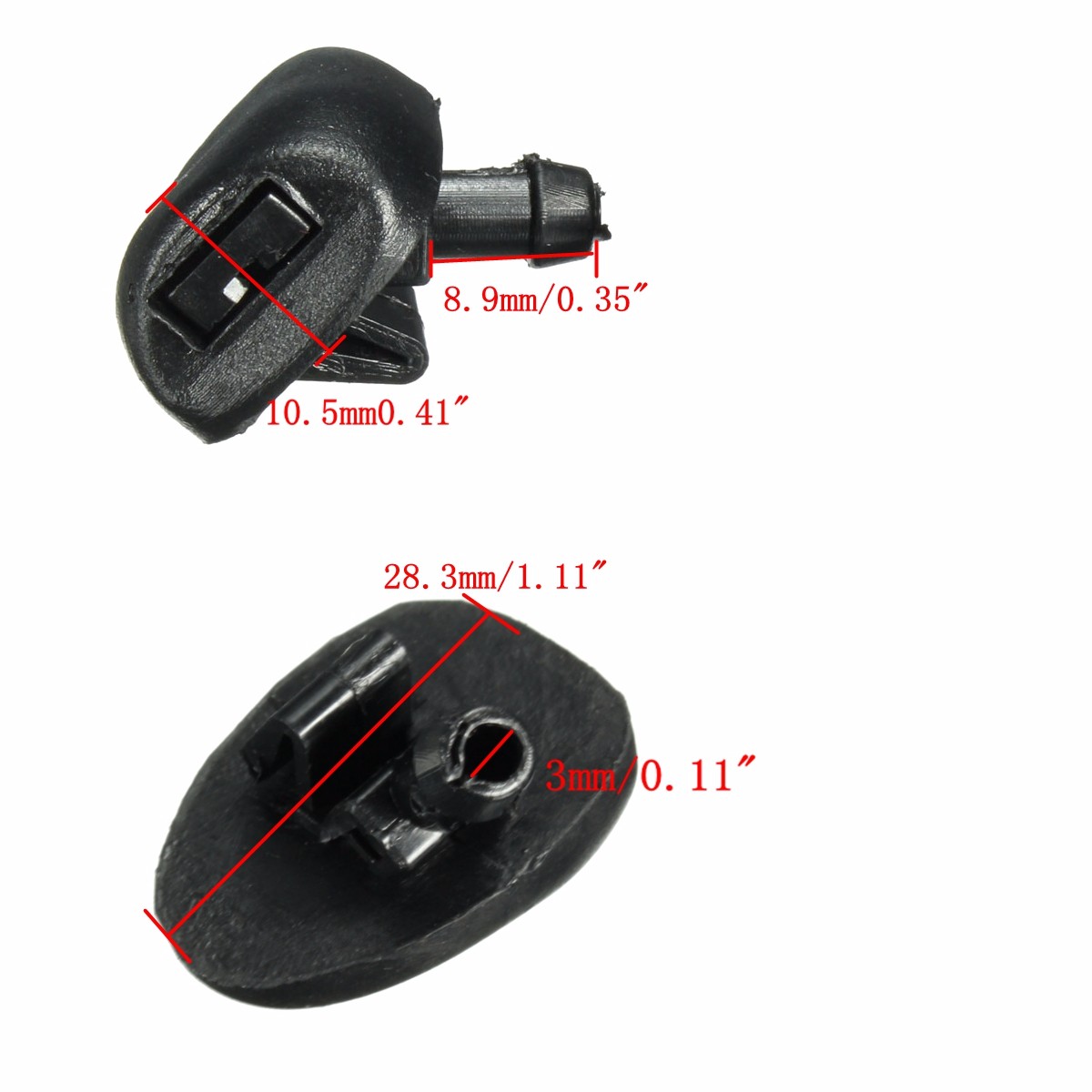 Pair-Windscreen-Window-Wiper-Water-Washer-Jets-Nozzle-For-Peugeot-407-6438Z1-1292671
