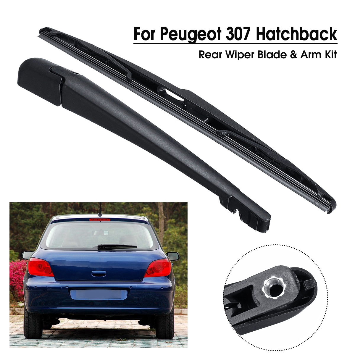 Rear-Window-Wiper-Arm-with-Blade-For-Peugeot-307-Hatchback-2001-2008-1586654