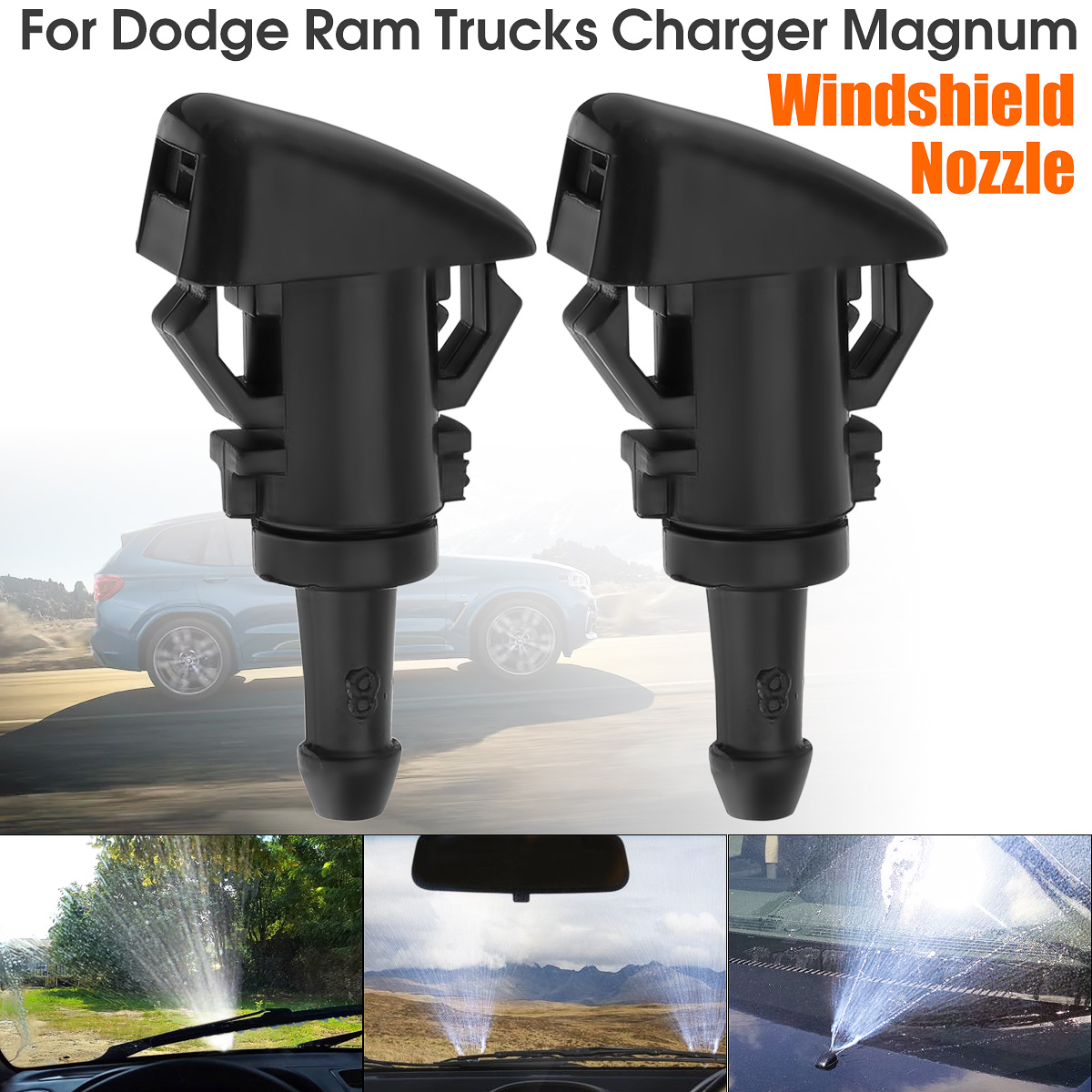 Windshield-Washer-Wiper-Water-Spray-Nozzle-For-Chrysler-300-Dodge-Ram-Charger-1249732