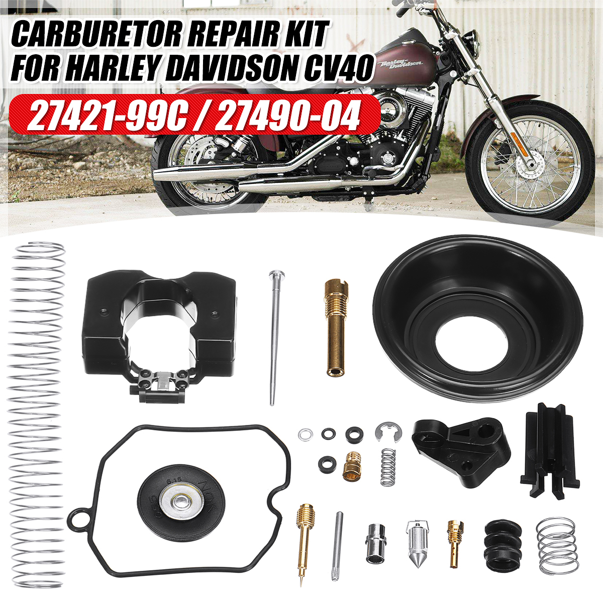 Carb-Carburetor-Repair-Tool-Kit-27421-99C-27490-04-For-Harley-883-CV40-1648102