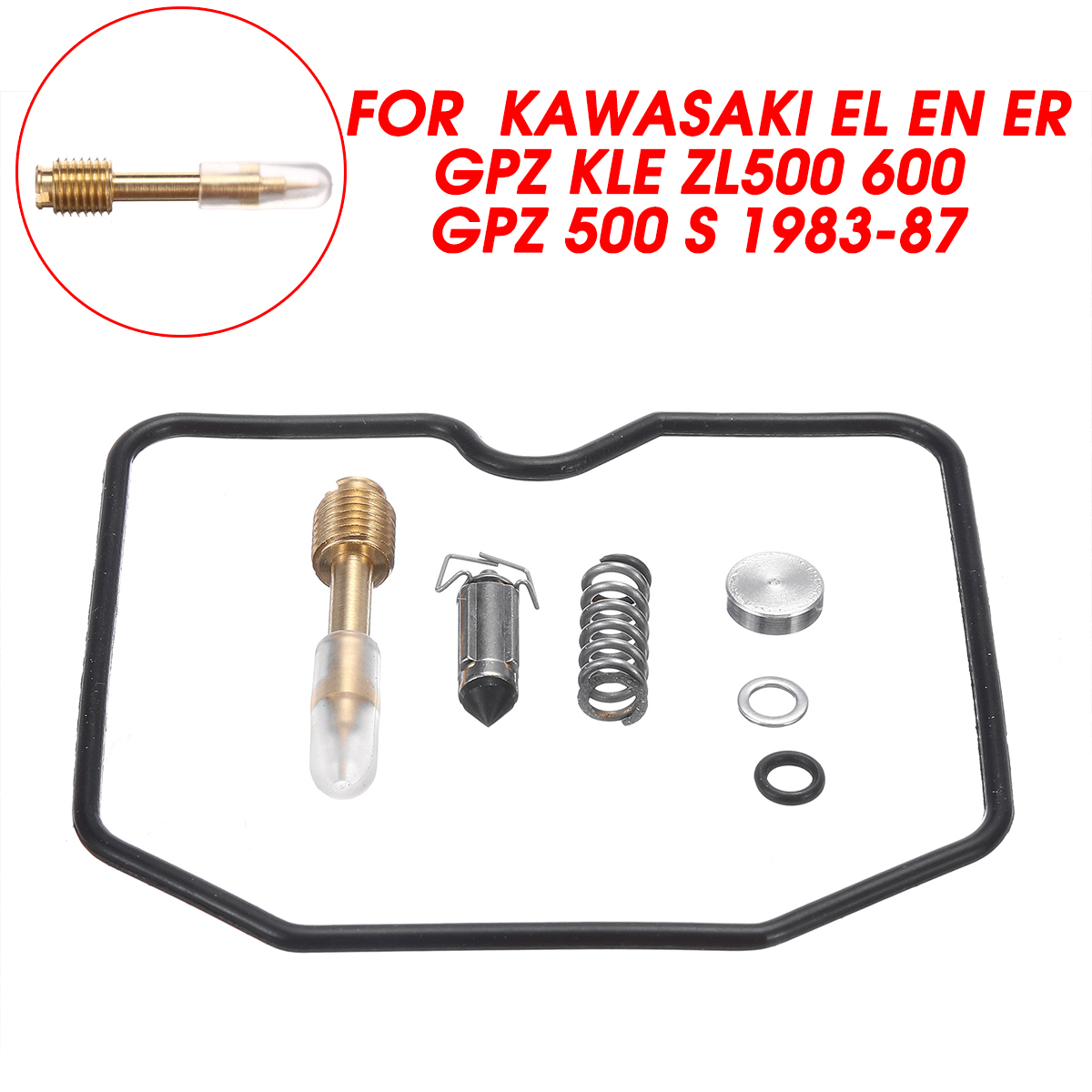 Carburetor-Repair-Rebuild-Kits-For-Kawasaki-EL-EN-ER-GPZ-KLE-ZL-500-600-GPZ-500-S-1983-87-1629396
