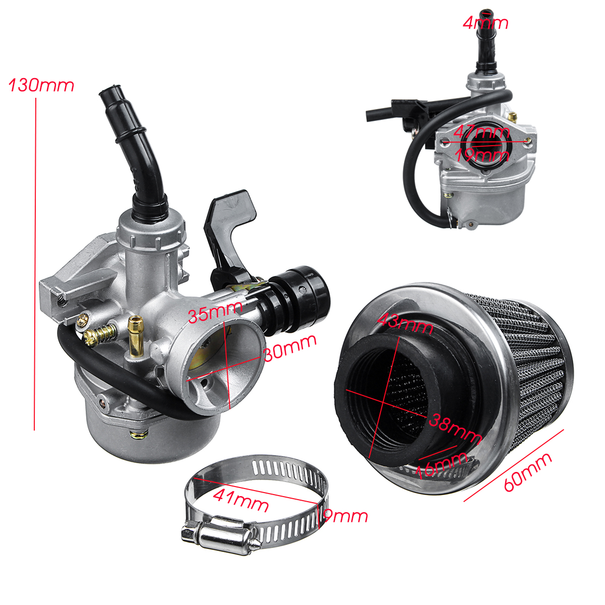 19mm-Carb-Carburetor--Air-Filter-For-Mini-Motor-ATV-Quad-5070-90110125cc-1563414