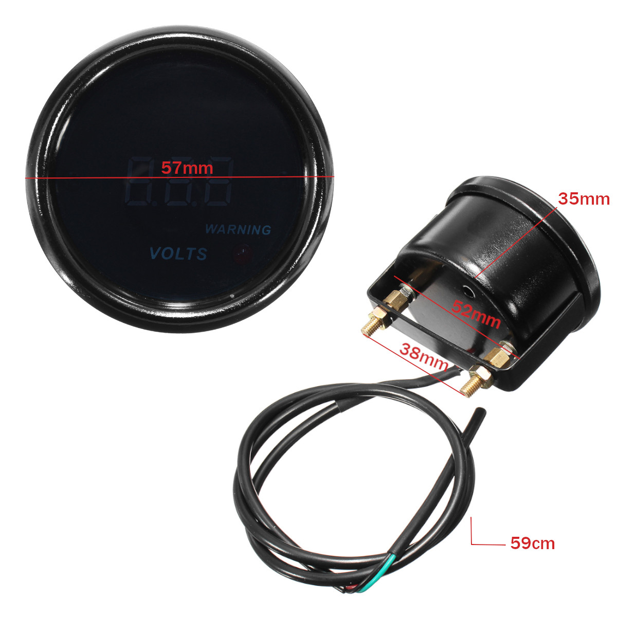 2inch-52mm-8-18V-Voltage-Volt-Gauge-Digital-BlueRed-LED-Display-Black-Face-Meter-1409964