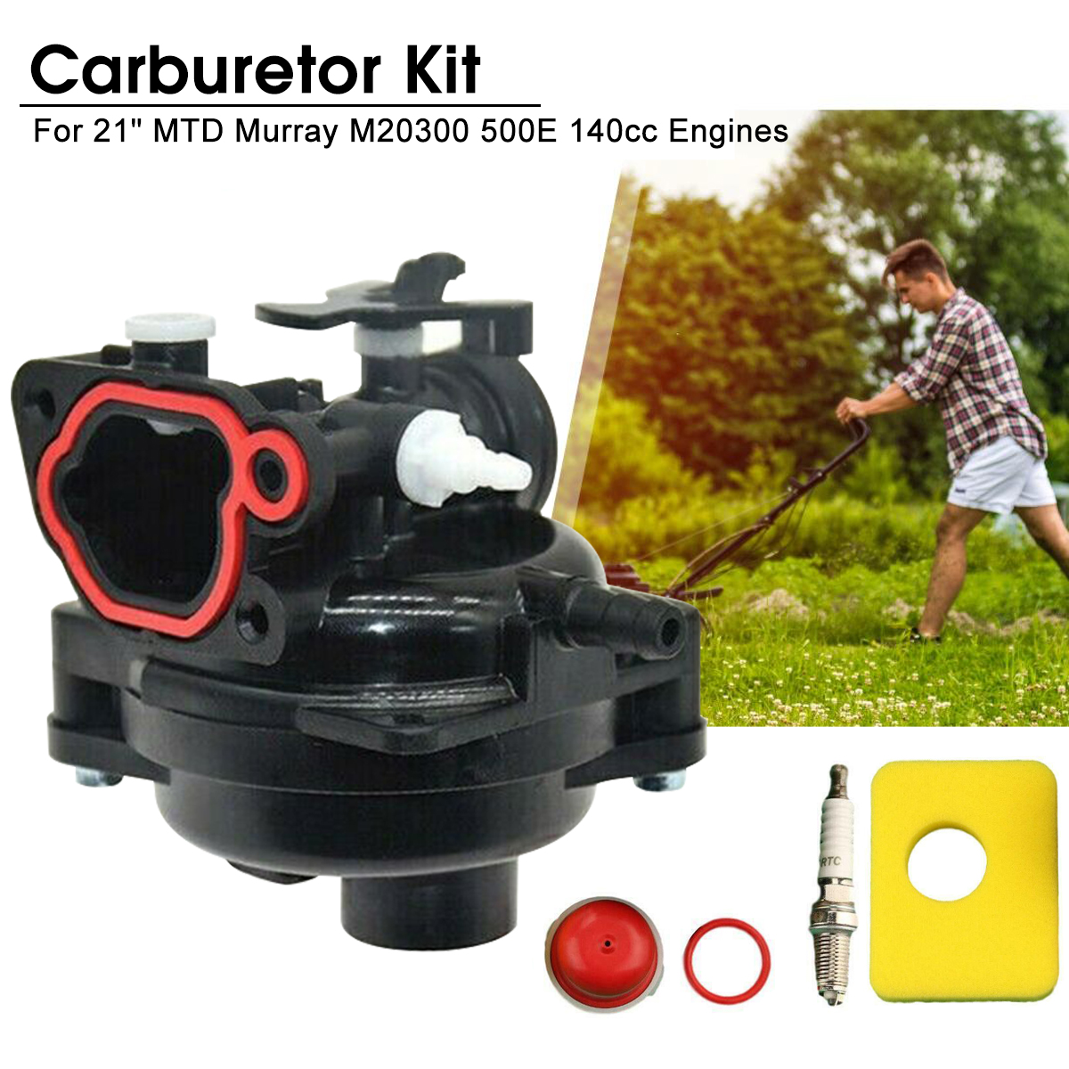 Carburetor-Air-Filter-For-21quot-MTD-Murray-M20300-799583-595656-593261-591160-1718135