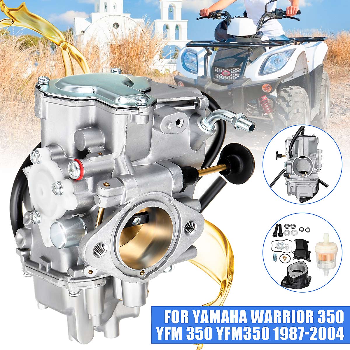 Carburetor-Carb-Filtre-Complet-pour-Yamaha-Warrior-350-YFM-350-YFM350-1987-2004-1755915