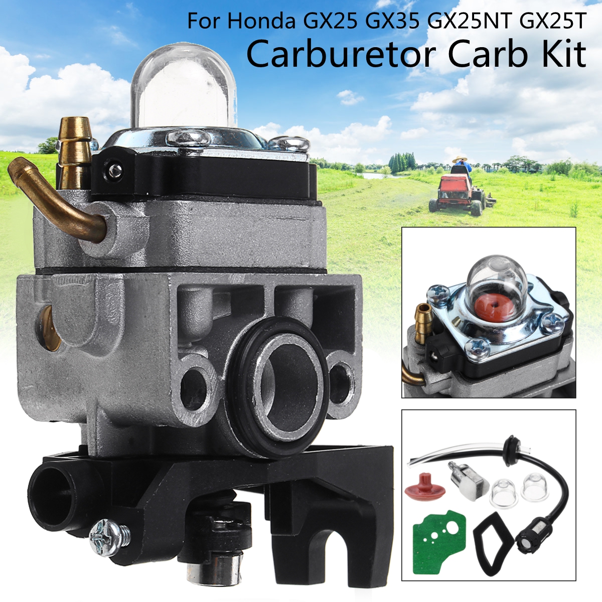 Carburetor-Carb-For-Honda-GX25-GX35-GX25NT-GX25T-FG110K1-Lawn-Mower-1496445