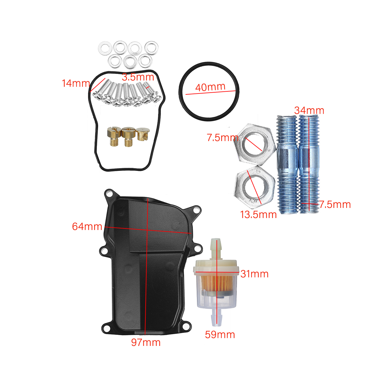 Carburetor-Carb-Fuel-Filter-For-Yamaha-Warrior-350-YFM-350-YFM350-1987-2004-ATV-QUAD-1755918