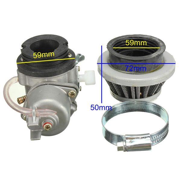 Carburetor-CarbAir-Filter-Stack-47cc-49cc-Mini-Moto-ATV-Dirt-Bike-982246