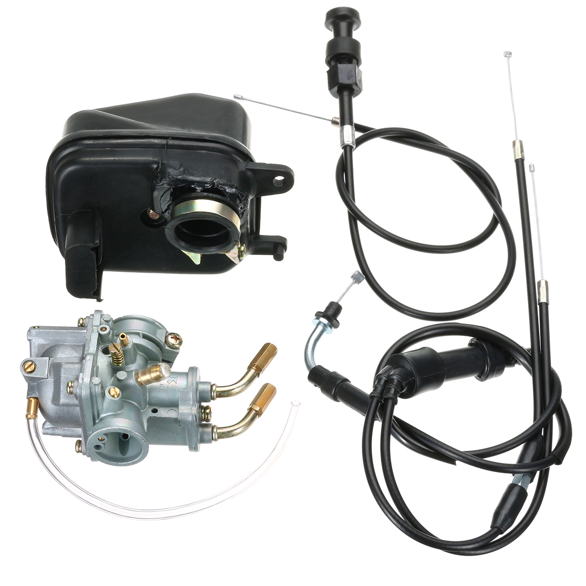 Carburetor-CarbyAir-FilterThrottleChoke-Cable-For-YAMAHA-PEEWEE-YZinger-PW50-1427856