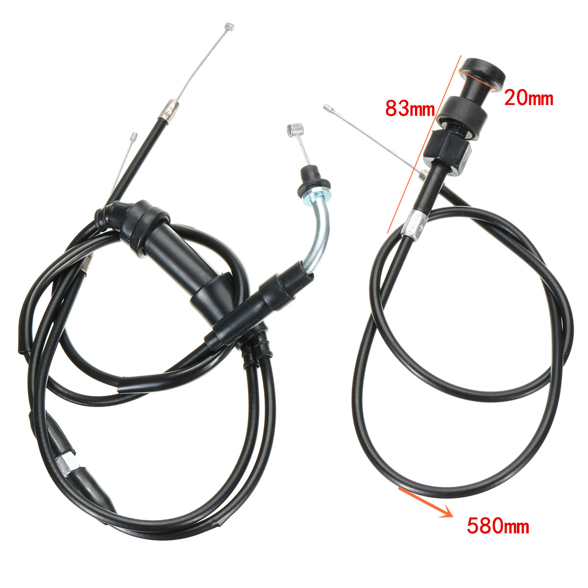 Carburetor-CarbyAir-FilterThrottleChoke-Cable-For-YAMAHA-PEEWEE-YZinger-PW50-1427856