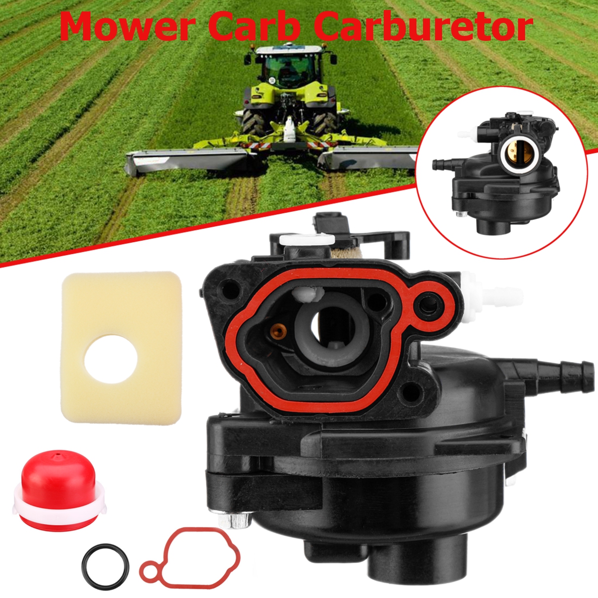 Carburetor-For-Briggs--Stratton-590556--Air-Filter-Seal-Kit-Engine-Mower-Carb-1389356