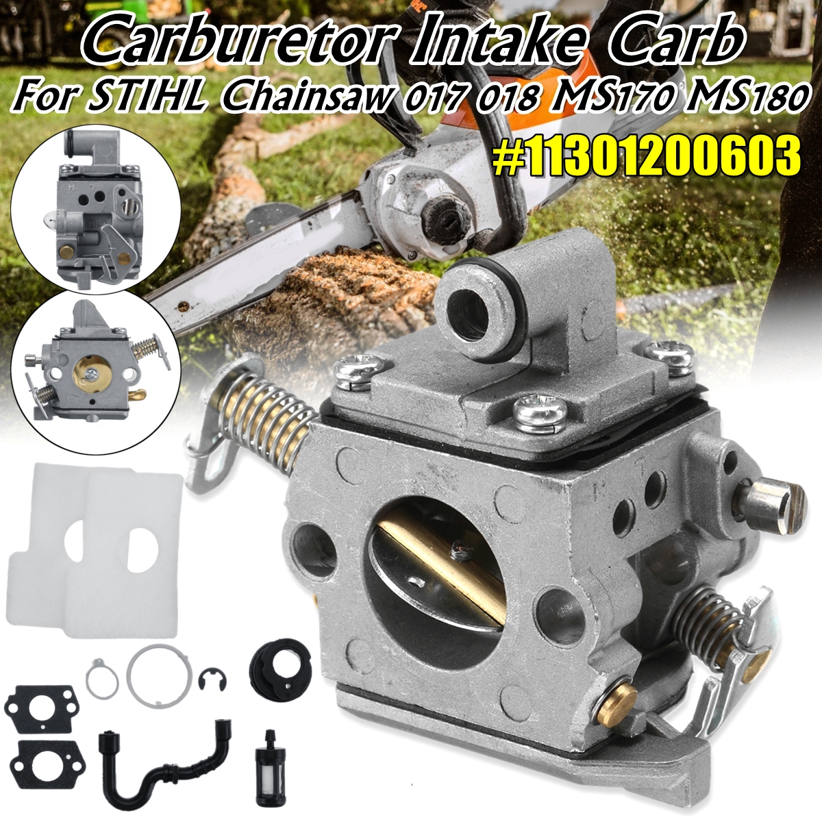 Carburetor-Intake-Carb-Kit-For-STIHL-Chainsaw-017-018-MS170-MS180-11301200603-1784027