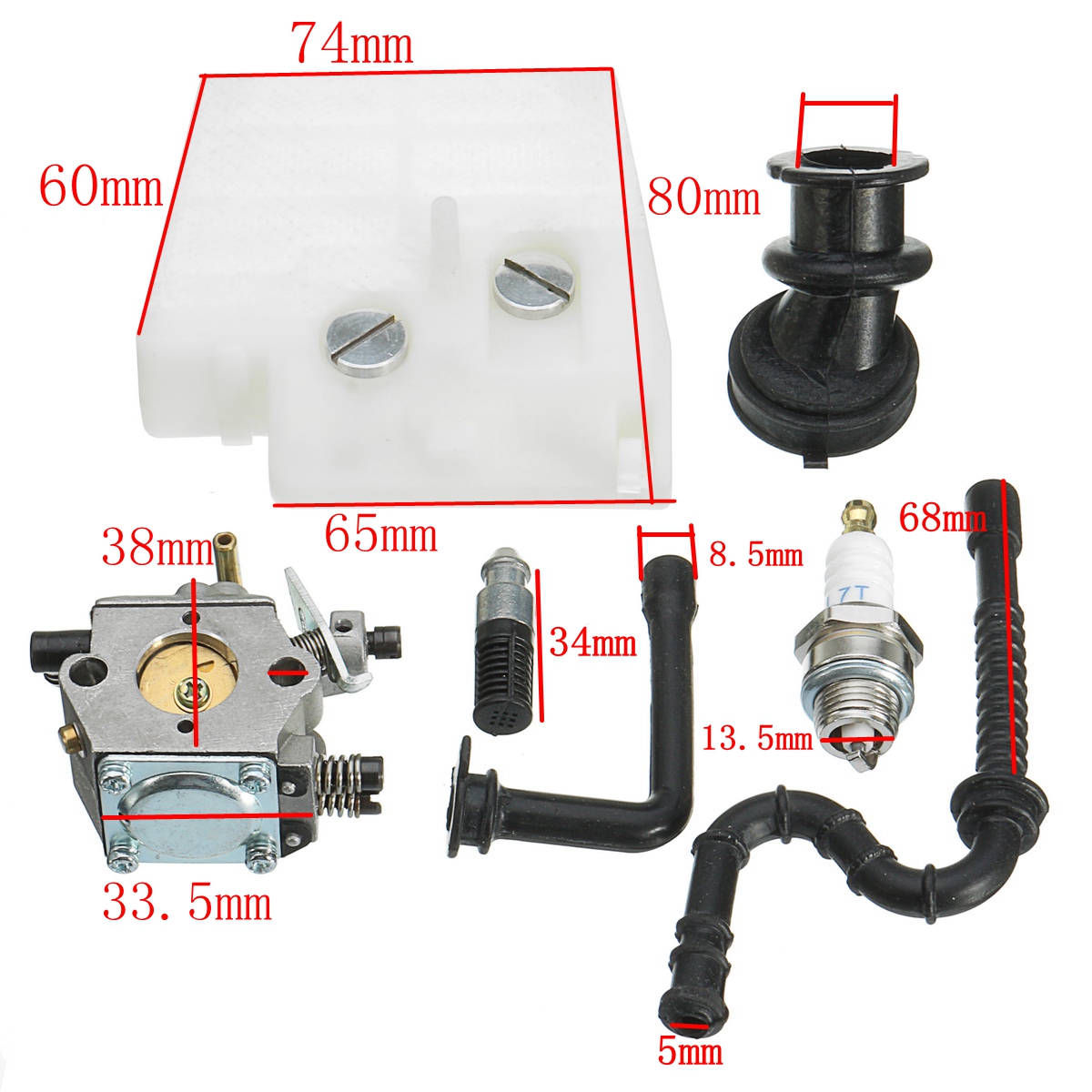 Carburetor-Tune-Up-Service-Kit-For-Stihl-MS240-MS260-Walbro-WT-194-1187997