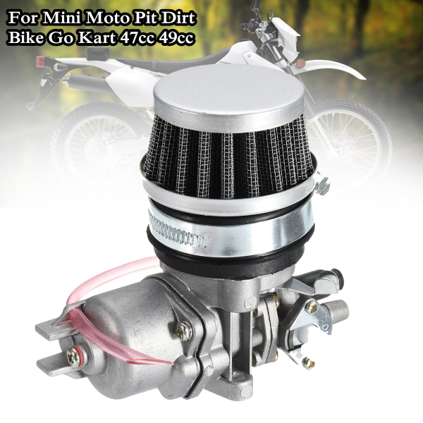 Carburettor-Carb--Air-Filter-Kit-For-47cc-49cc-Mini-Moto-Pit-Dirt-Bike-Go-Kart-1221274