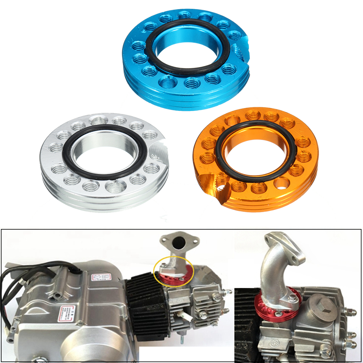 Carburettor-Inlet-Manifold-Spinner-Plate-for-90cc-110cc-125cc-Pit-Dirt-Bike-ATV-1125855
