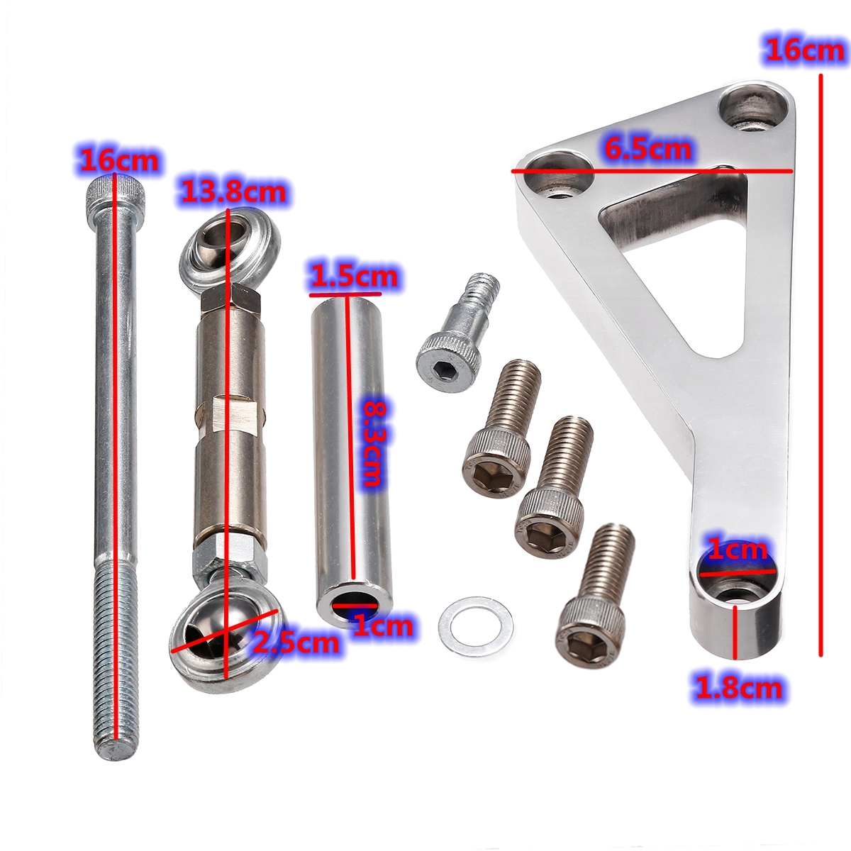 Polished-Long-Engine-Water-Pump-Alternator-Bracket-Kit-For-Chevy-SBC-350-PCE2321002-1650177