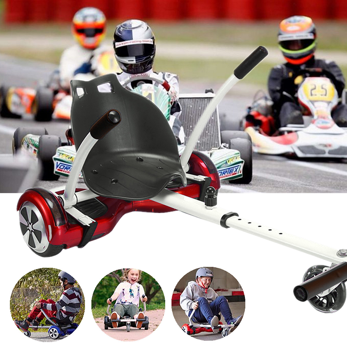 White-Kart-Seat-Holder-Stand-Bracket-For-65inch-8inch-10inch-Go-Kart-Balance-Scooter-1426600