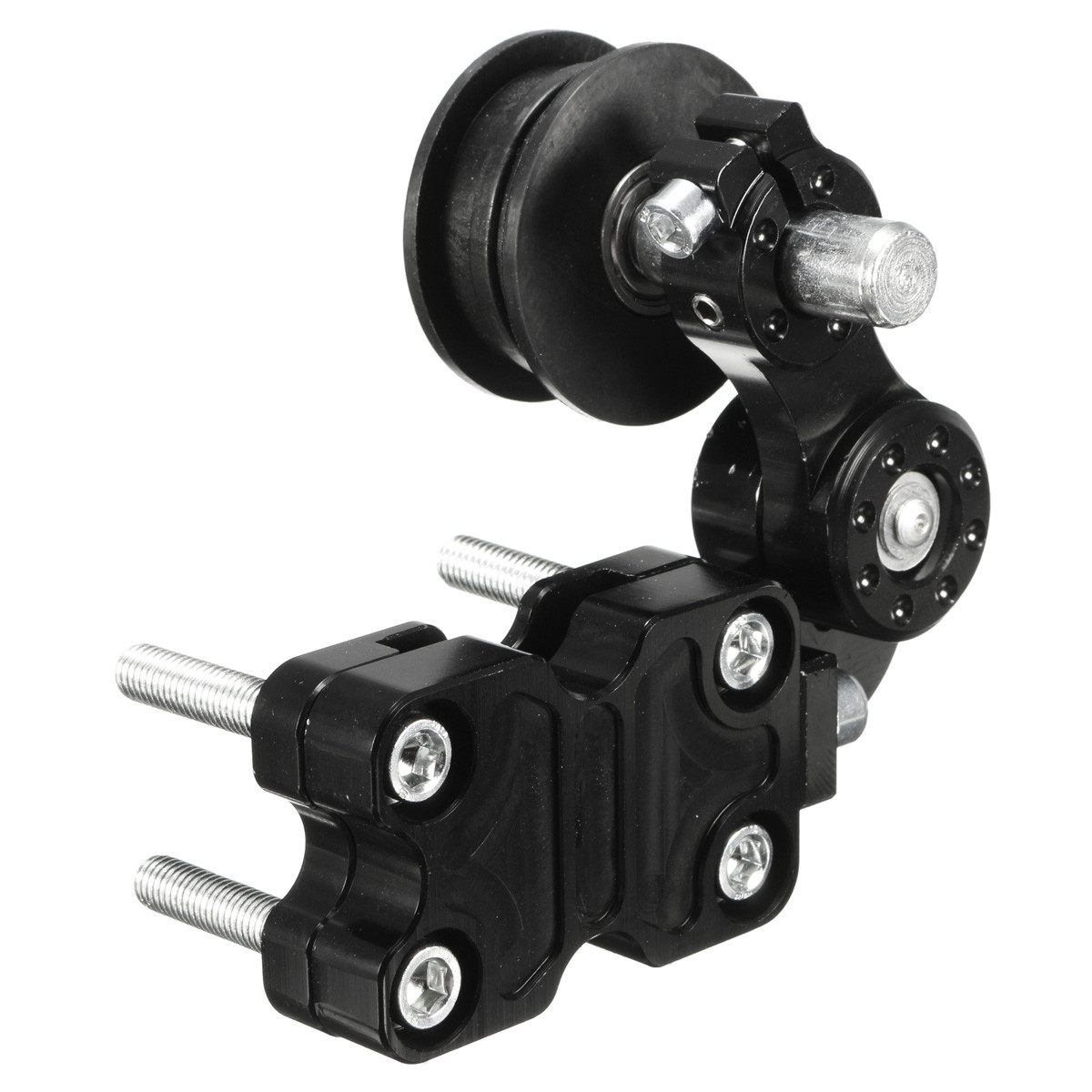 Motorcycle-Chain-Tensioner-Tool-Roller-Aluminum-Adjuster-Universal-1077598