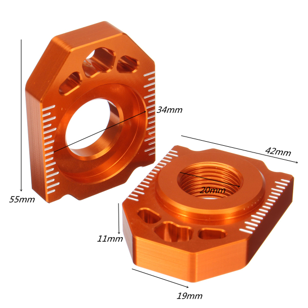 Pair-CNC-Rear-Axle-Spindle-Chain-Adjuster-Blocks-For-SX-EXC-XCW-125-530-20mm-1176067