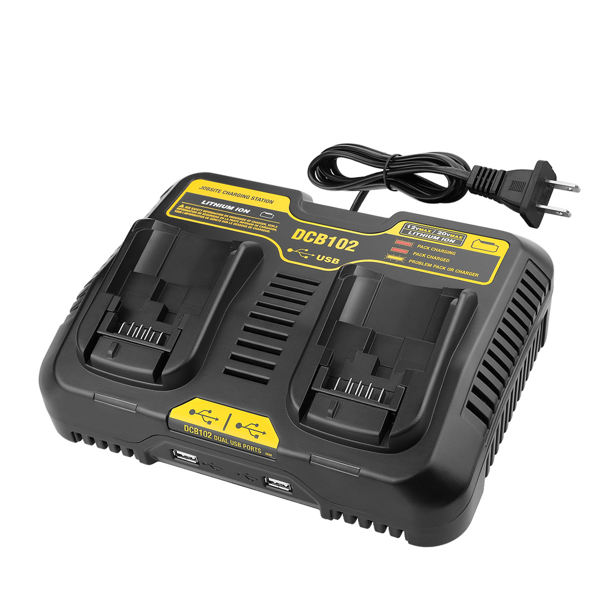 108V-20V-Dual-Twin-Port-Li-Ion-3A-Rapid-Battery-Charger-For-DCB105-DCB101-DCB102-DCB112-DCB205-1798688