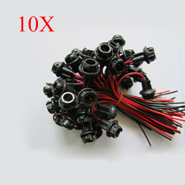 10pcs-T10--Dashboard-Socket-Plug-LED-Incandescent-Wire-Motorcycle-942165