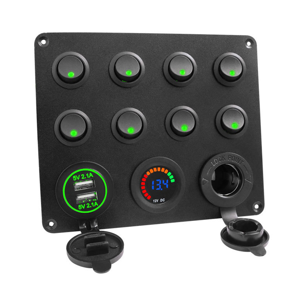 12-24V-Car-Push-Button-Switch-Interior-Accessories-Dual-USB-Charger-8-Gang-Circuit-Breaker-Toggle-Sw-1814511