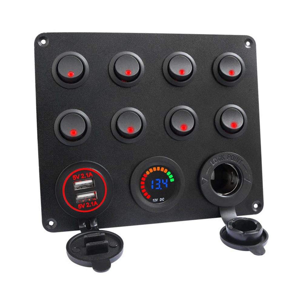 12-24V-Car-Push-Button-Switch-Interior-Accessories-Dual-USB-Charger-8-Gang-Circuit-Breaker-Toggle-Sw-1814511
