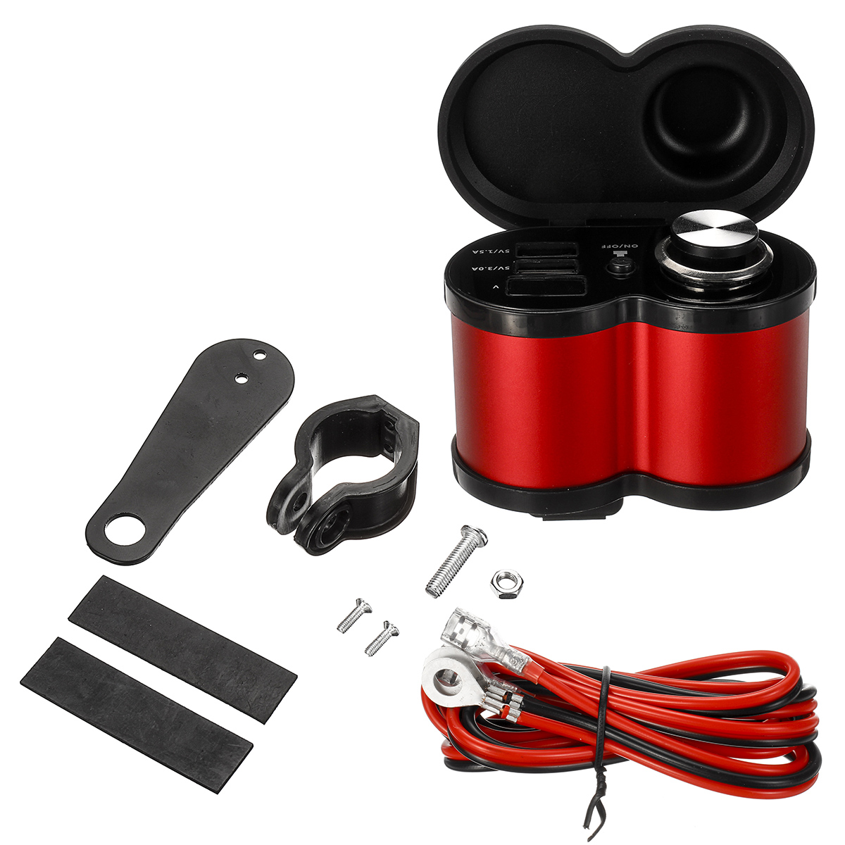 12V-24V-15A3A-Digital-Voltmeter-Quick-Fast-Charge-Dual-USB-Charger-Adapter-Cell-Phone-Waterproof-Soc-1609287