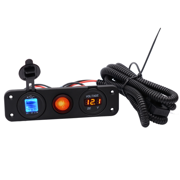 12V-24V-31A-22W-Dual-USB-Charger-Volt-Meter-Waterproof-LED-Switch-Panel-for-Marine-Car-Boat-Motorcyc-1171689