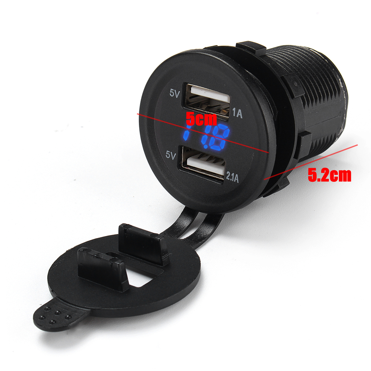 12V-24V-31A-Dual-USB-Charger-Socket-Adapter-Voltage-Voltmeter-for-Motorcycle-Car-Boat-Marine-1358663