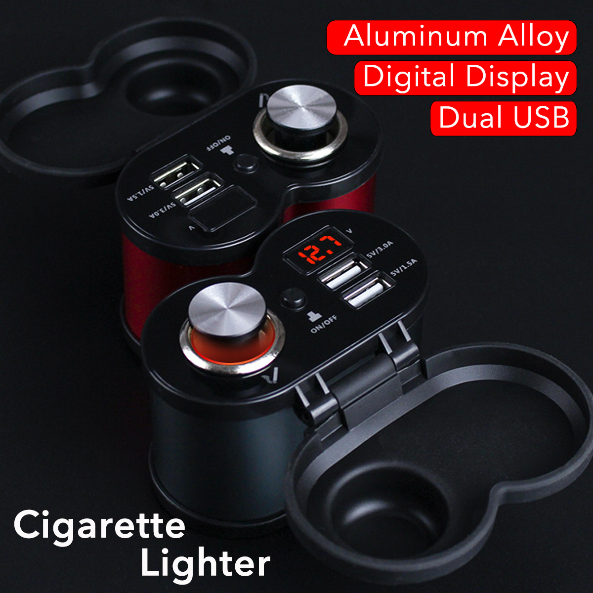 12V-24V-45A-Dual-USB-Fast-Charger-Power-Socket-Motorcycle-Aluminium-Waterproof-1527591