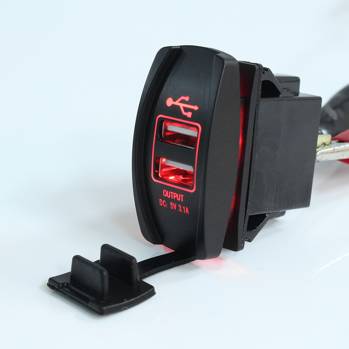 12V-24V-Red-LED-Dual-USB-Charger-Backlit-UTV-Rocker-Switch-For-Motorcycle-Car-Truck-Boat-1118896
