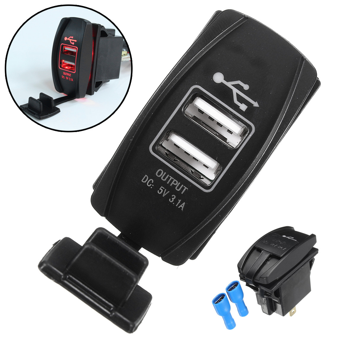 12V-24V-Red-LED-Dual-USB-Charger-Backlit-UTV-Rocker-Switch-For-Motorcycle-Car-Truck-Boat-1118896