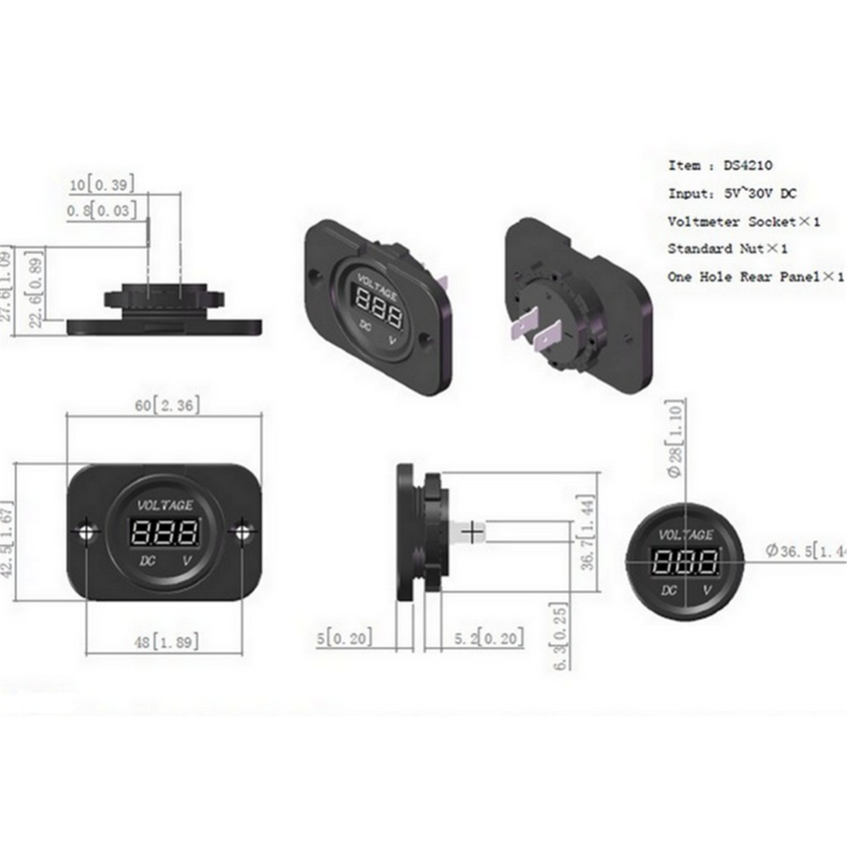 12V-24V-Waterproof-LED-Volt-Meter-Voltage-Meter-Gauge-For-Car-Motorcycle-Boat-Marine-1115431