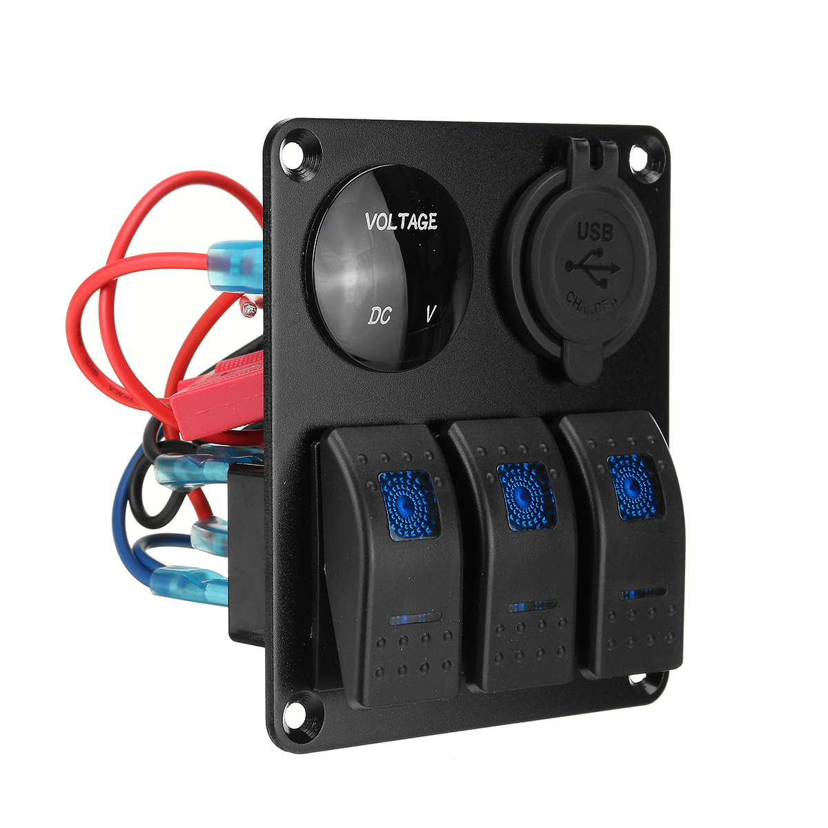 12V-3-Gang-Dual-USB-ON-OFF-Toggle-Switch-Panel-Socket-LED-Car-Marine-Boat-Rocker-1814504