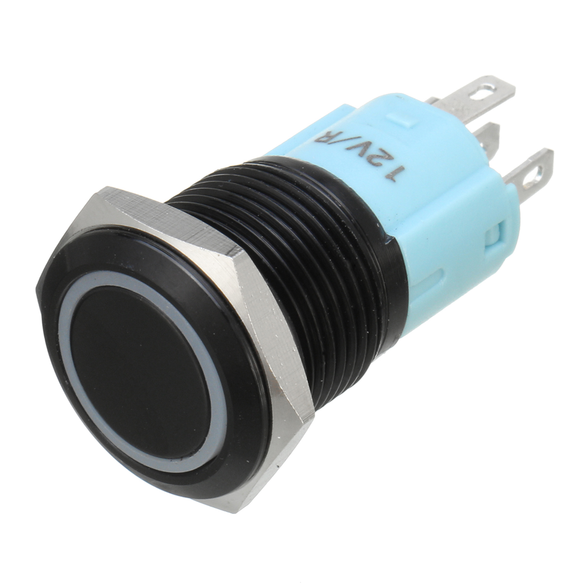 12V-5-Pin-16mm-LED-Light-Metal-Push-Button-Momentary-Switch-Waterproof-1258131
