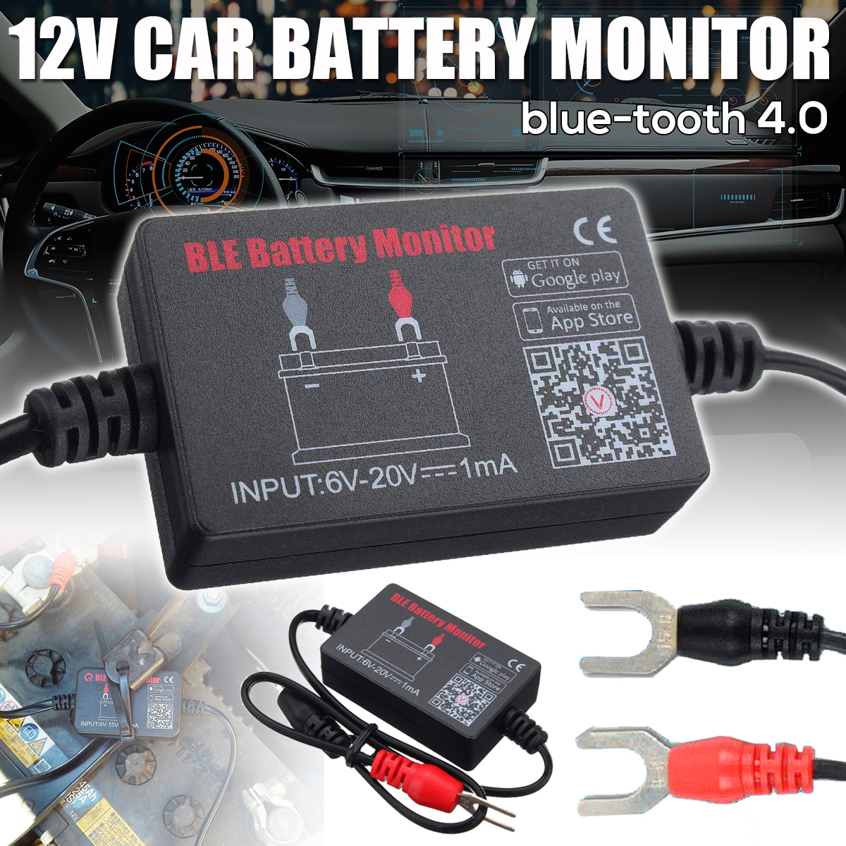 12V-Battery-Monitor-Via-blue-tooth-40-Voltage-Meter-Tester-WAuto-Alarm-BM2-1670915